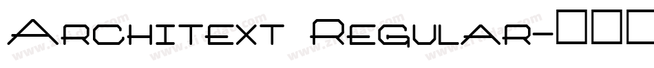 Architext Regular字体转换